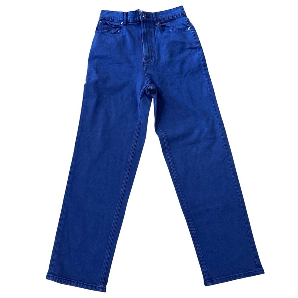 Everlane Women’s The Way-High Straight Blue Organic Cotton Jeans Sz 28 Tall NWT